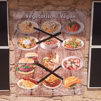 All vegan options crossed out at La Frontera in Fisterra