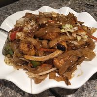 Tofu and noodles in XO sauce at Green Veggie 天然齋 in Hong Kong Island