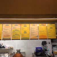 Menu board at Amy's Drive Thru in Rohnert Park