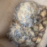 Biscuits & Gravy with Potatoes  at Passion Flour Patisserie in Salt Lake City