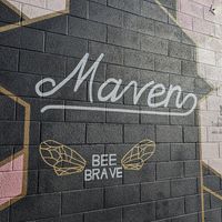 Lots of neat street art nearby (side of building) at Passion Flour Patisserie in Salt Lake City