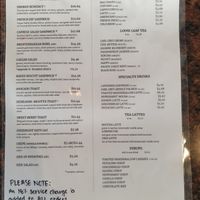 Menu December 2023 at Passion Flour Patisserie in Salt Lake City