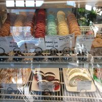 Display cabinet at Passion Flour Patisserie in Salt Lake City