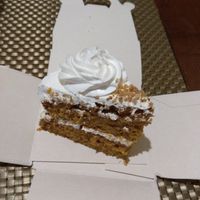 Carrot cake at La Cuchara Veggie in A Coruna