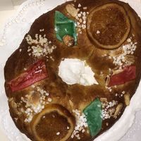 Roscon de reyes at La Cuchara Veggie in A Coruna