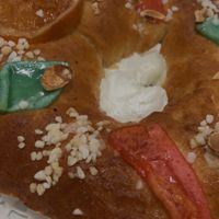 Roscón de reyes at La Cuchara Veggie in A Coruna