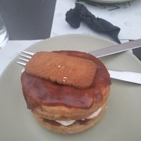 Cronut de Lotus at La Cuchara Veggie in A Coruna