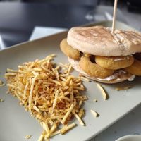 Burger Calamar-izada at La Cuchara Veggie in A Coruna