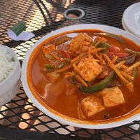 Red curry  at Thai Tanium in Gaithersburg
