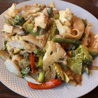 Drunken noodles with extra veggies this time around!  at Thai Tanium in Gaithersburg