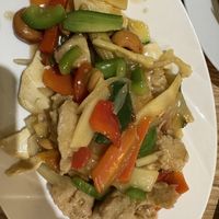 Stir fry cashew “chicken"  at Vege Saveurs in Paris