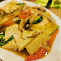 Basilic tofu at Vege Saveurs in Paris