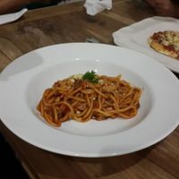 spaghetti at Madame Wang in Malang