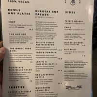 Updated menu  at Veggie Vie in Adelaide