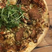 SO DELICIOUS No-Meat Lovers   at Veggie Vie in Adelaide