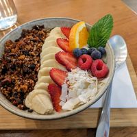 Mango bowl at Veggie Vie in Adelaide