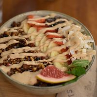 Choc smoothie bowl at Veggie Vie in Adelaide