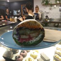 Salad wrap at Veggie Vie in Adelaide