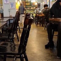 Indoor and outdoor seating at Veggie Vie in Adelaide