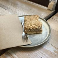 Apple crumble slice   at Veggie Vie in Adelaide