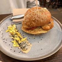 Awakening burger   at Veggie Vie in Adelaide
