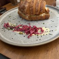 “The lot” breaky sando   at Veggie Vie in Adelaide
