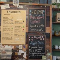 Menu at Veggie Vie in Adelaide