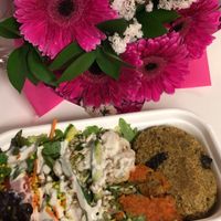 Vegan and gluten free salad  at Veggie Vie in Adelaide