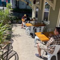 1 of 2 outside seating areas  at Thrive Juice Bar and Kitchen in Bar Harbor