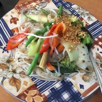 Vegan Vegetable Pad Thai  at Ruk Mae in Stoughton