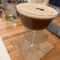 Wake Up Call 2.0 (espresso vodka, oat milk, iced coffee, maple)  at The Farmer's Daughter in North Easton