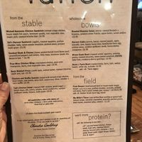 Lunch Menu at The Farmer's Daughter in North Easton