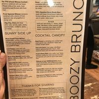 Drinks Menu at The Farmer's Daughter in North Easton