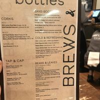 Bottles Menu at The Farmer's Daughter in North Easton