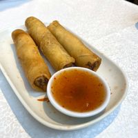 Spring rolls - delicious!  at Wei's Noodle House in Ottawa