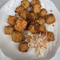 Chilli Garlic Tofu - Vegann Pizza  at Wei's Noodle House in Ottawa