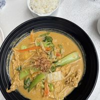 Thai Pineapple Curry with Chik’n - Vegan  at Wei's Noodle House in Ottawa