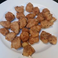 some soy pieces they brought me at Teppan in Porto