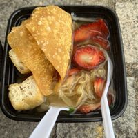Roast “pork” noodle soup   at Walee - EM Quartier in Bangkok