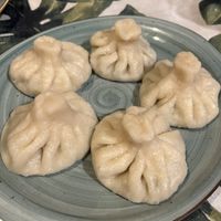 Soy filled khinkali (dumplings)  at Kiwi Vegan Cafe in Tbilisi