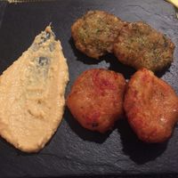 Tomato and courgette croquettes at Casa Griega in Barcelona
