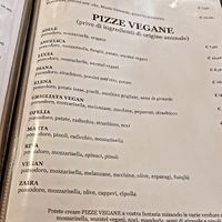 Menu pizze veg  at Pizzeria Gardesana in Bussolengo