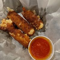 Vegan Mozzarella Sticks, yummy  at Triangle Tavern in Philadelphia