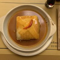 Seitan Francesinha  at Francesinhas Al Forno da Baixa in Porto