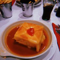 Francesinha de tofu at Francesinhas Al Forno da Baixa in Porto