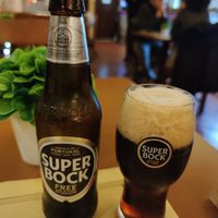 Portuguese Non-alcoholic dark beer at Francesinhas Al Forno da Baixa in Porto