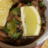 Mushroom side dish at Francesinhas Al Forno da Baixa in Porto