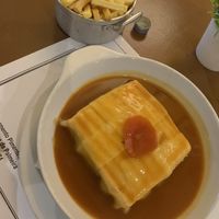 Francesinha  at Francesinhas Al Forno da Baixa in Porto
