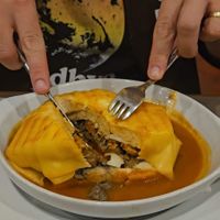 Tempeh Francesinha at Francesinhas Al Forno da Baixa in Porto