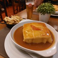Francesinha seitan at Francesinhas Al Forno da Baixa in Porto